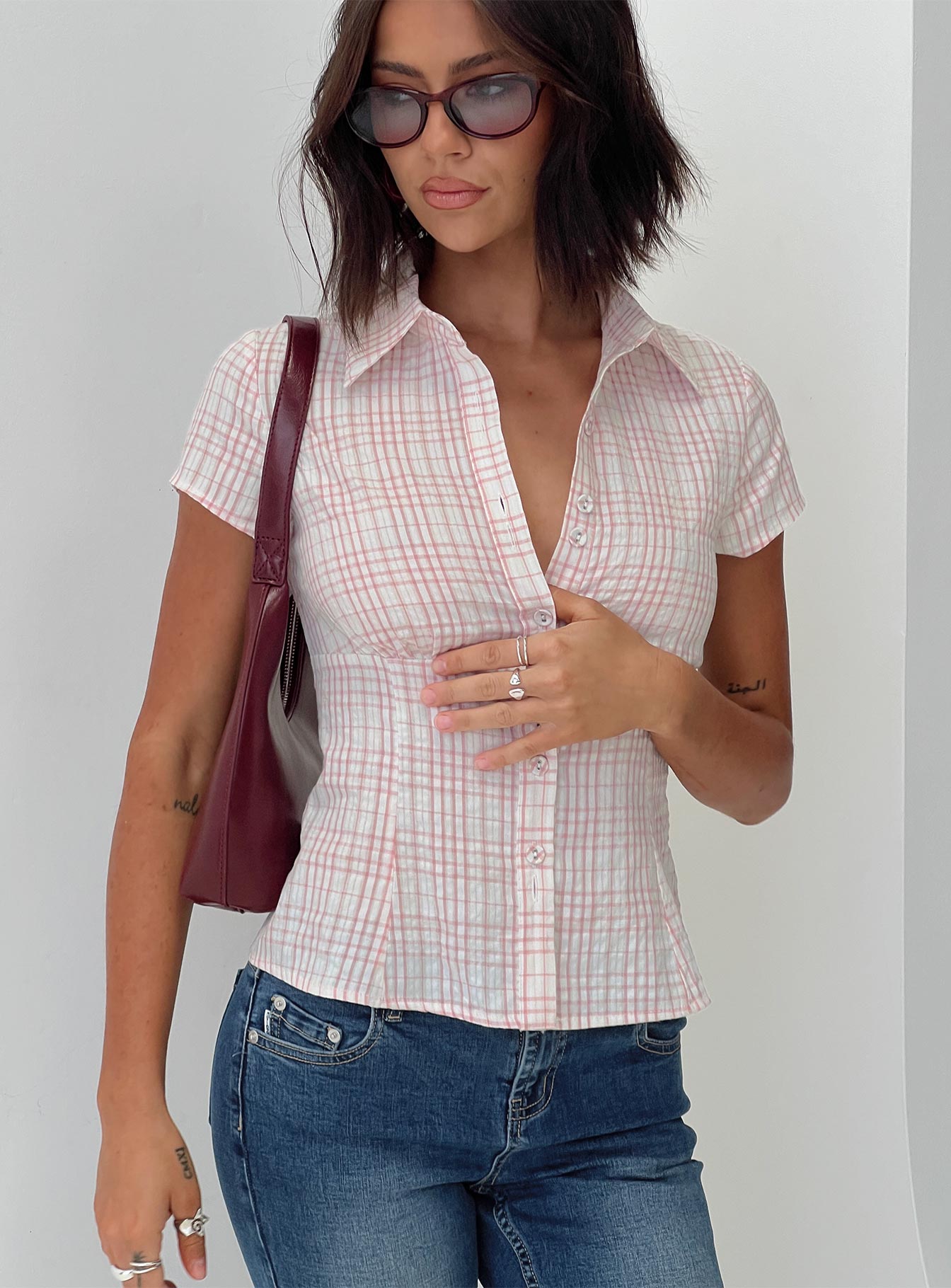 HARMONIE – BLOUSE VINTAGE À BOUTONS