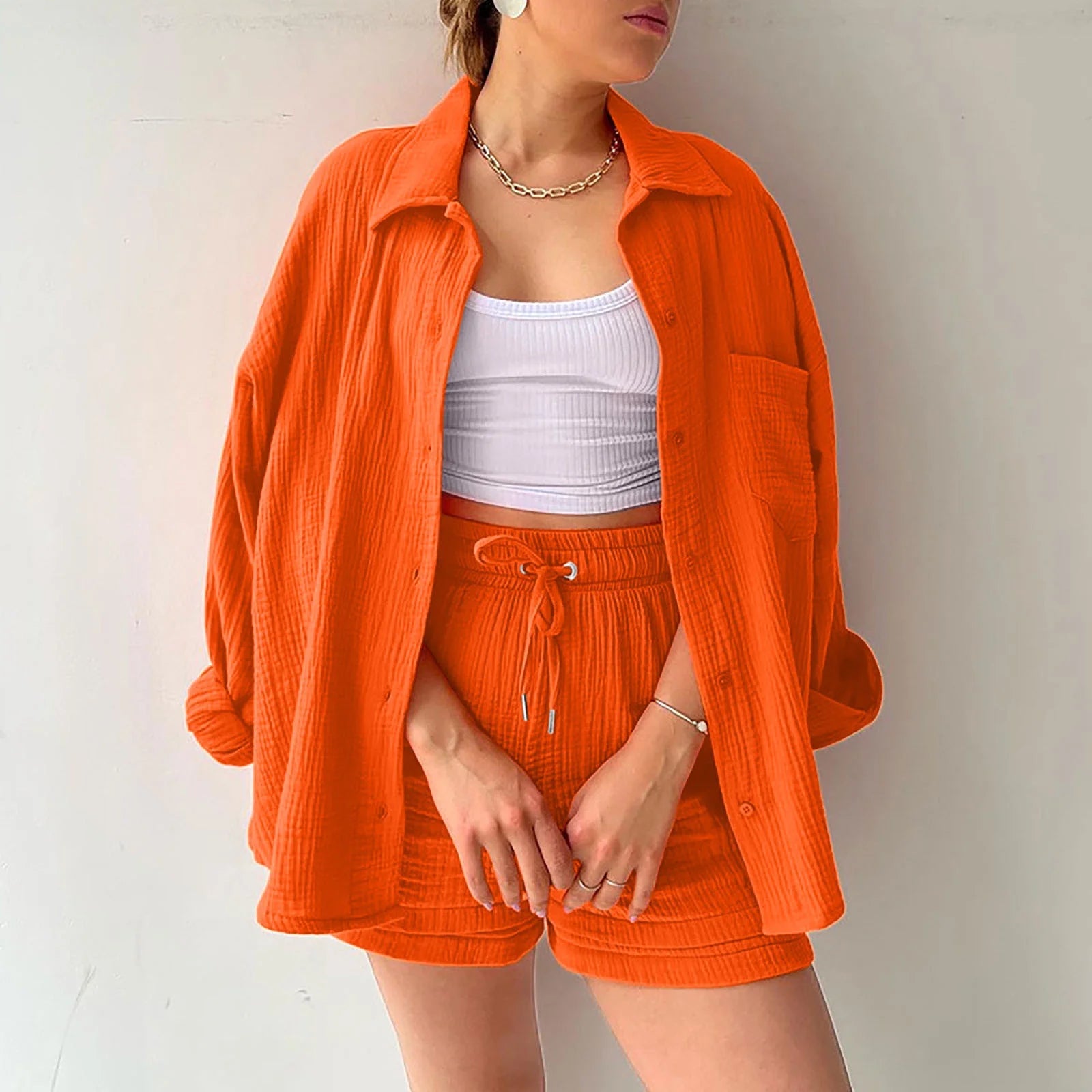 GWENAËLLE – ENSEMBLE DÉCONTRACTÉ HAUT ET SHORT