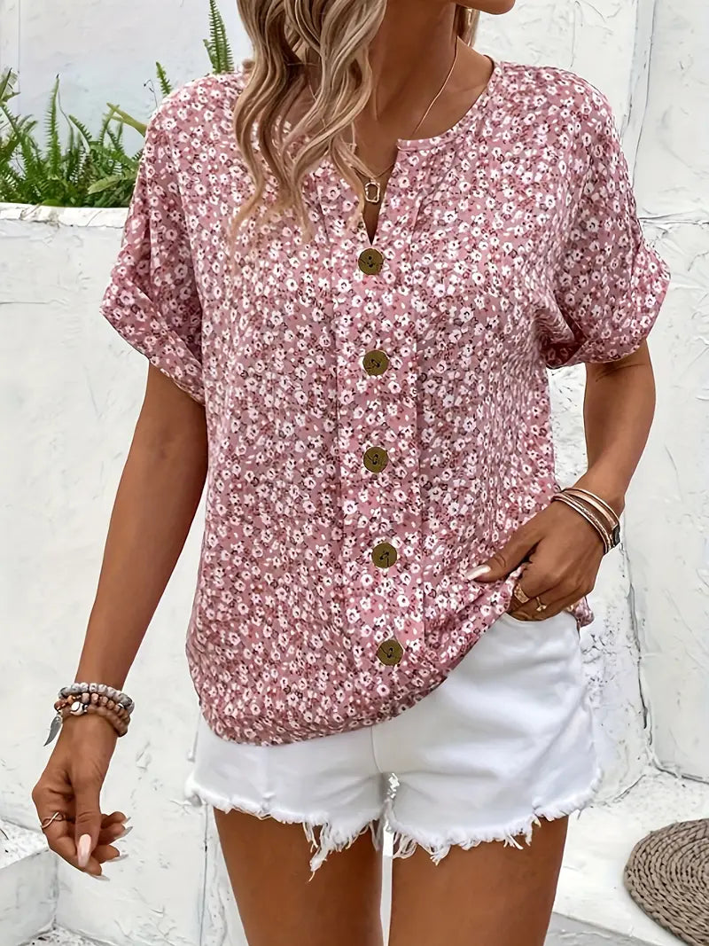 ÉLOANE – BLOUSE TENDANCE À IMPRIMÉ FLEURI