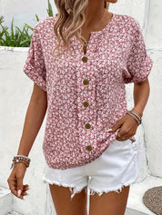 ÉLOANE – BLOUSE TENDANCE À IMPRIMÉ FLEURI