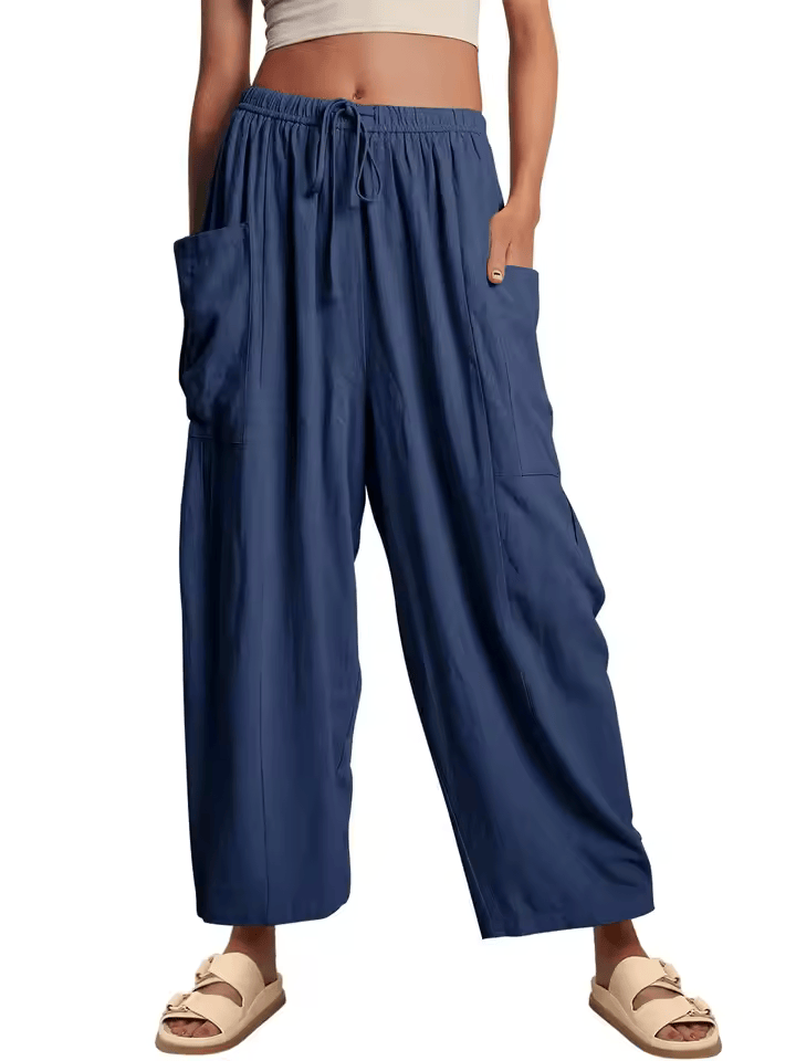 ALEXANDRINE - PANTALON FLUIDE COUPE AMPLE