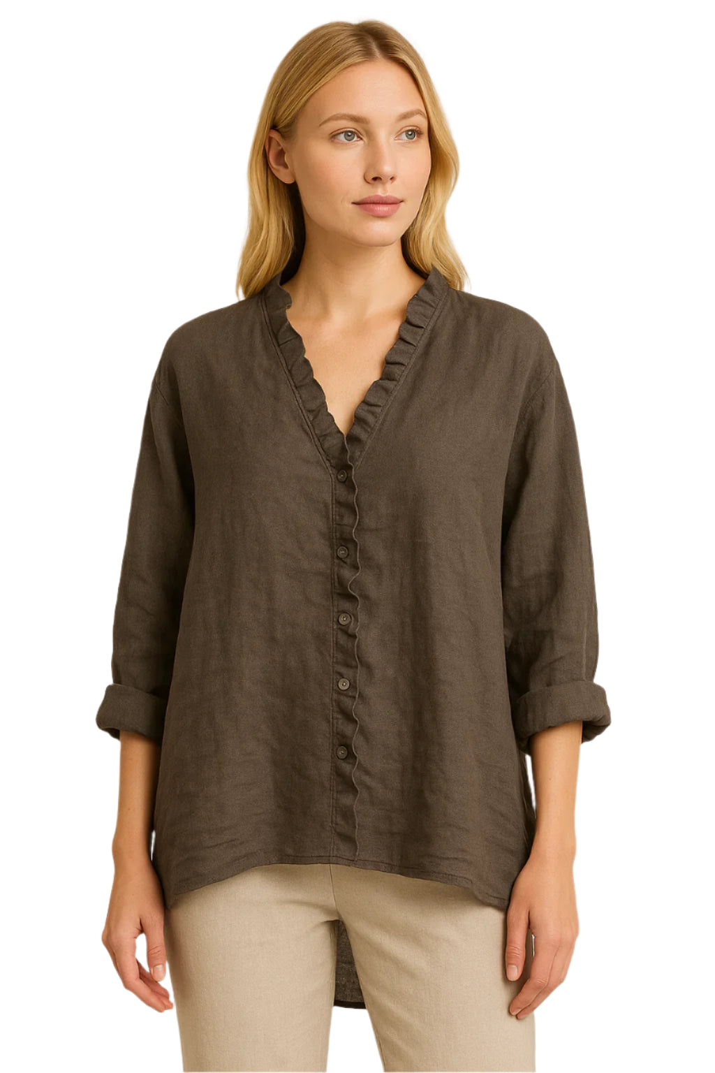 HYACINTHE – BLOUSE AMPLE À VOLANTS
