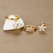 MANON – SET DE BOUCLES D’OREILLES 3 FLEURS