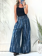 ARIELLE - PANTALON LARGE IMPRIMÉ LUXUEUX