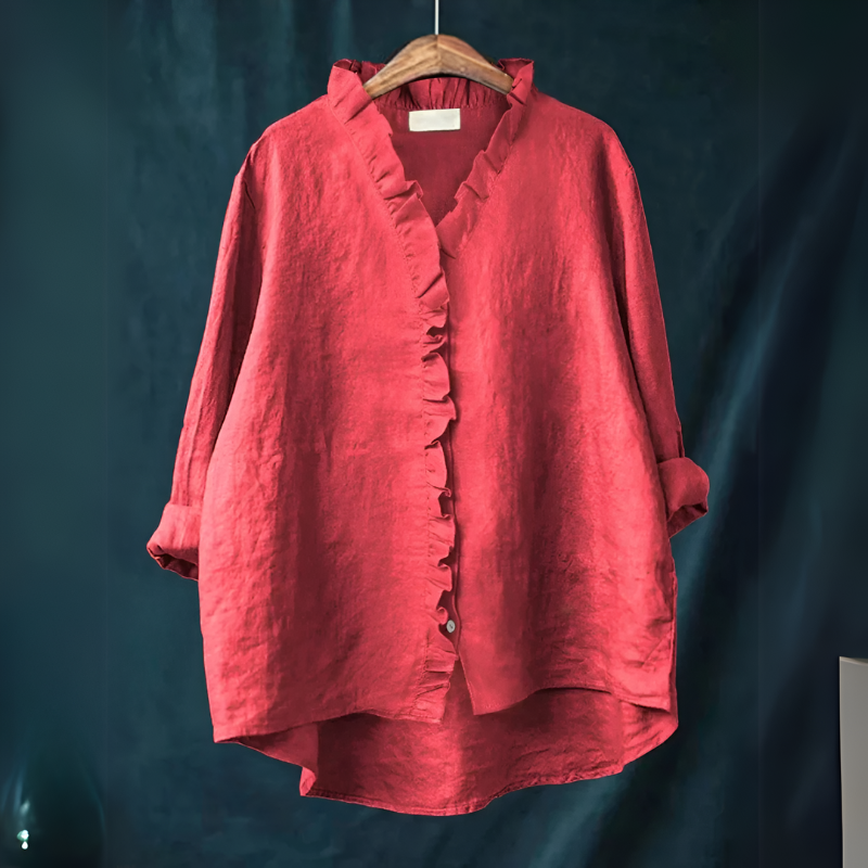 HYACINTHE – BLOUSE AMPLE À VOLANTS