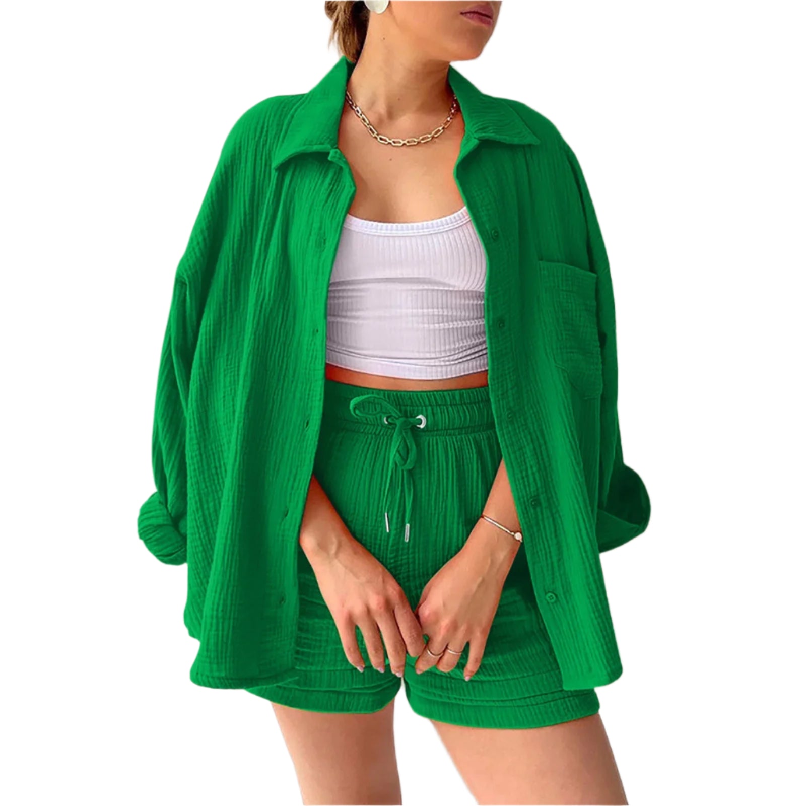 GWENAËLLE – ENSEMBLE DÉCONTRACTÉ HAUT ET SHORT