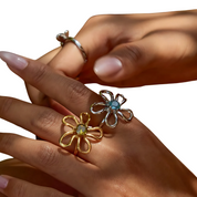 FLORA – BAGUE FLORALE ÉLÉGANTE
