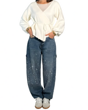 IVETTE - JEAN TENDANCE AVEC STRASS