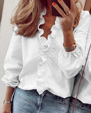 HYACINTHE – BLOUSE AMPLE À VOLANTS