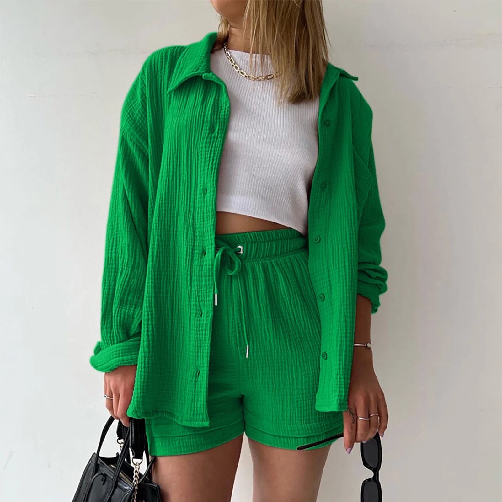 GWENAËLLE – ENSEMBLE DÉCONTRACTÉ HAUT ET SHORT