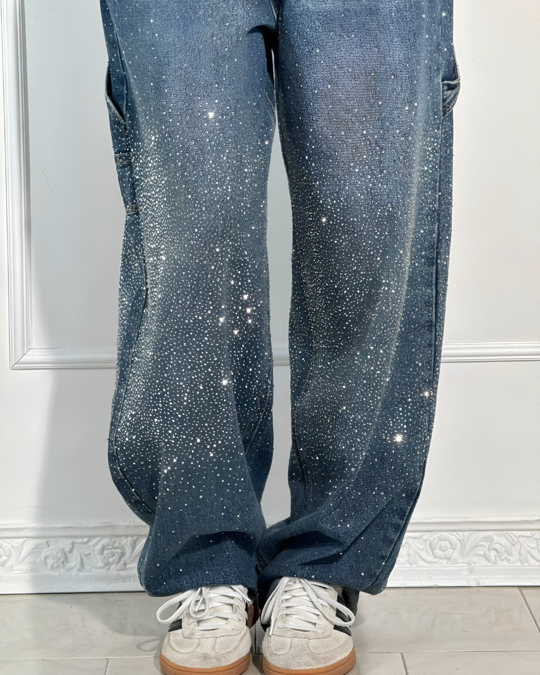 IVETTE - JEAN TENDANCE AVEC STRASS