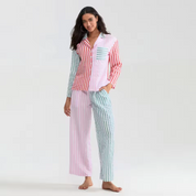 MADELEINE – ENSEMBLE DE PYJAMA À RAYURES MODERNES