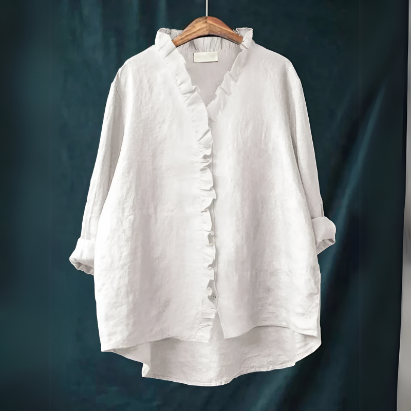 HYACINTHE – BLOUSE AMPLE À VOLANTS