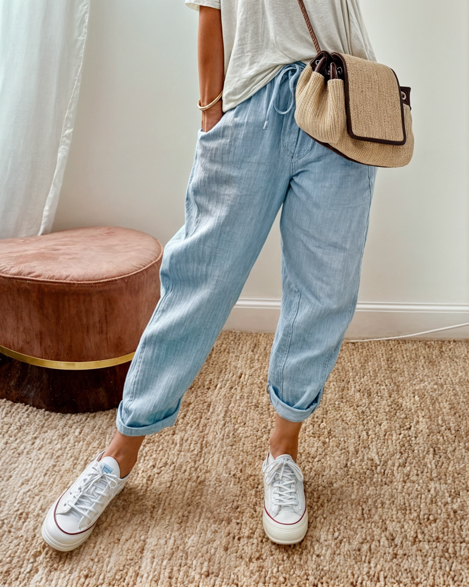 ELIANE - PANTALON CLASSIQUE EN LIN