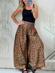 ARIELLE - PANTALON LARGE IMPRIMÉ LUXUEUX