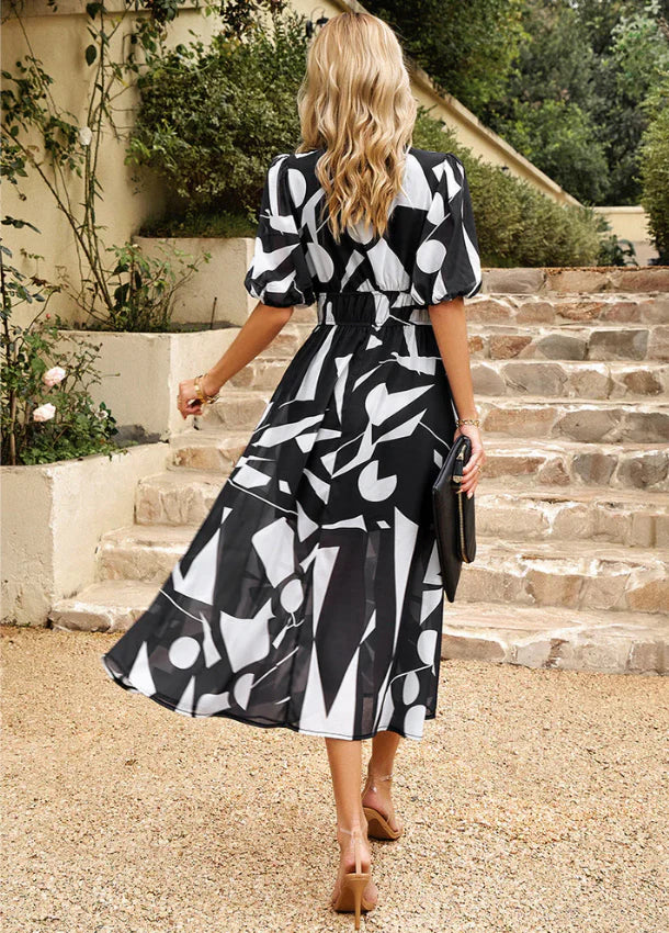 PRISCA – ROBE MIDI FLORALE CLASSIQUE
