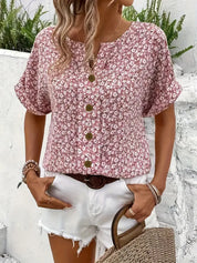 ÉLOANE – BLOUSE TENDANCE À IMPRIMÉ FLEURI