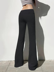 BERTHE – PANTALON ÉVASÉ TAILLE BASSE