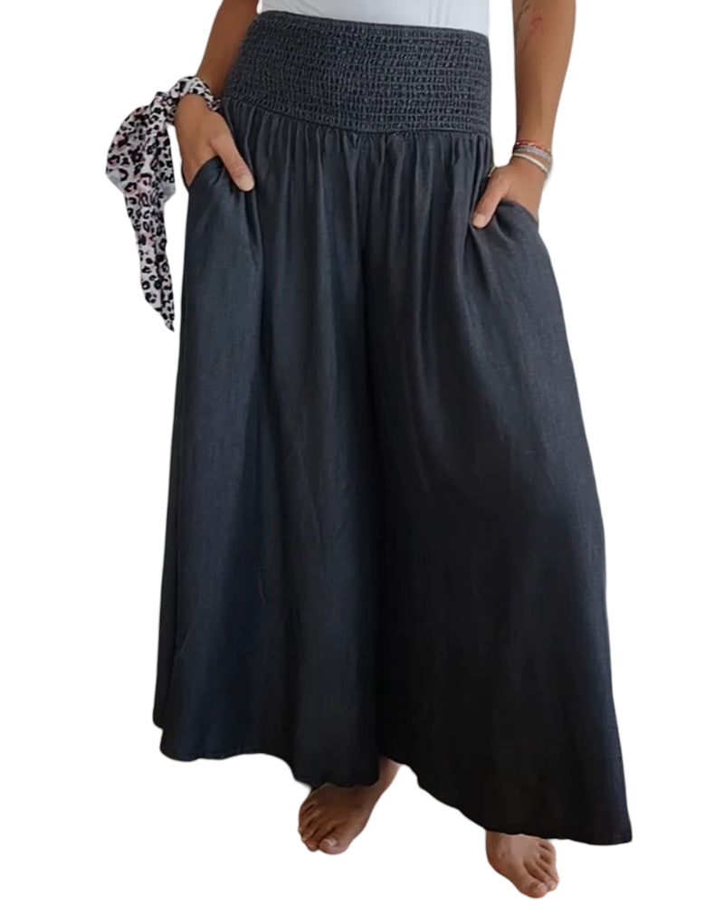 Pantalon à taille élastique