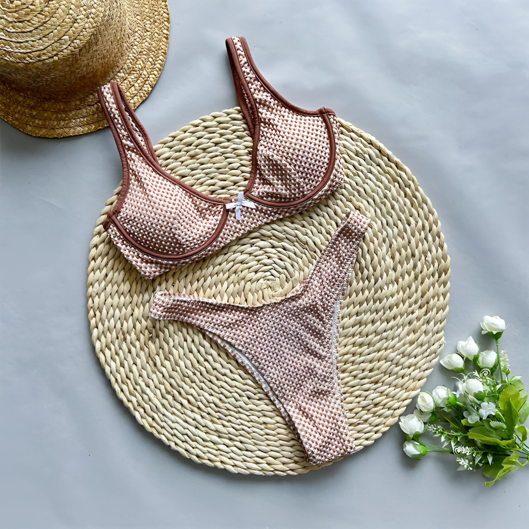 JADE – BIKINI À CARREAUX À LA MODE