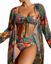 GISELLE – BIKINI 3 PIÈCES À MOTIF FLORAL