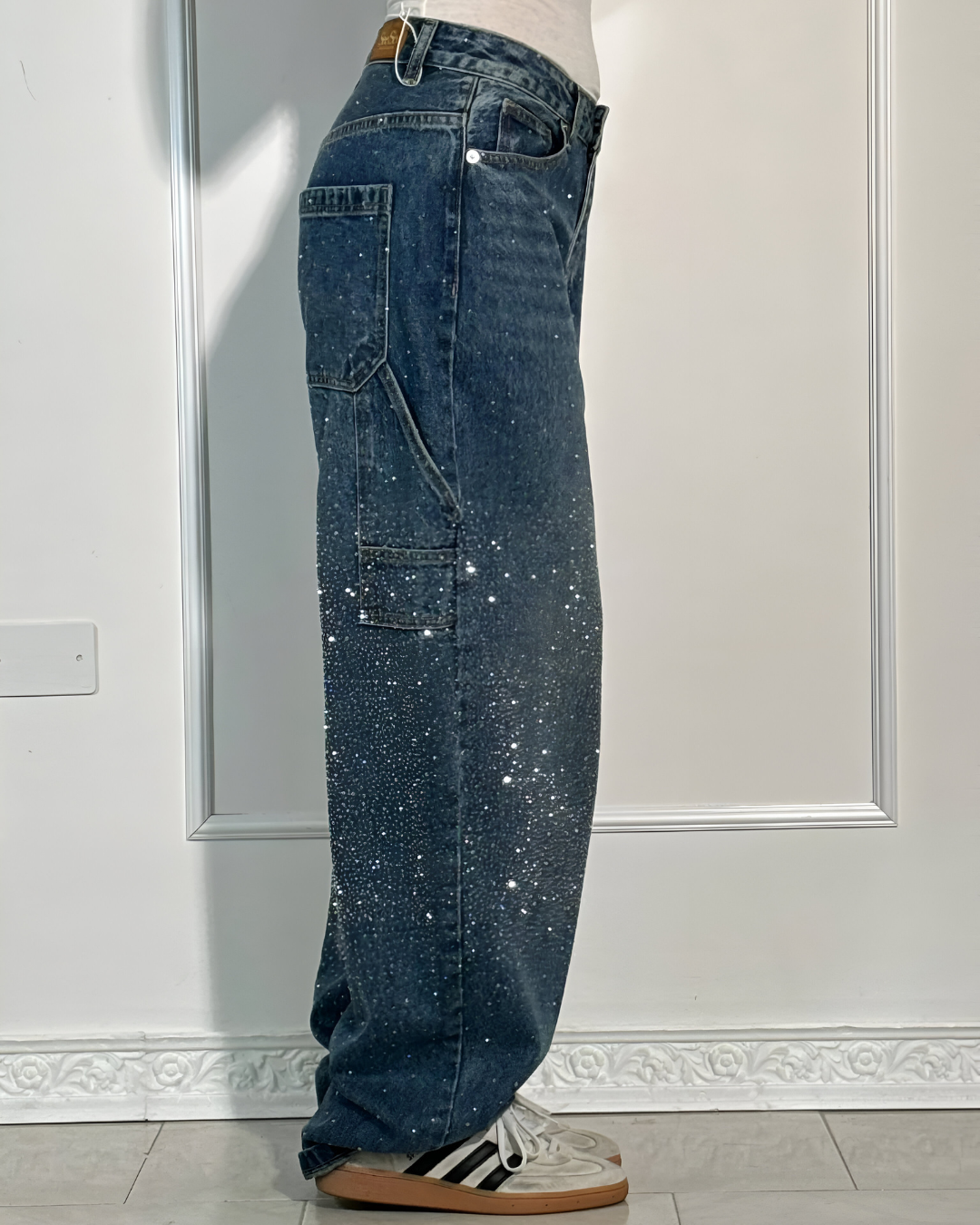 IVETTE - JEAN TENDANCE AVEC STRASS