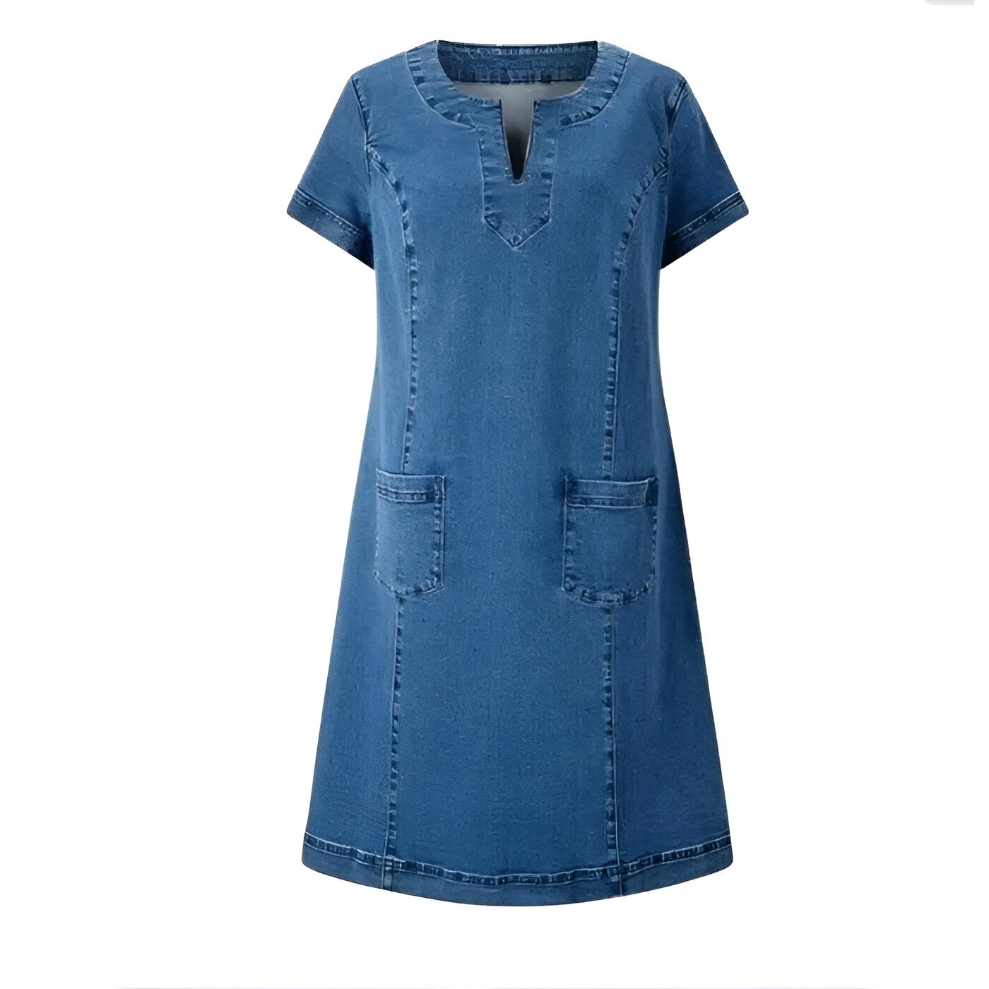 CYRIELLE – ROBE EN JEAN COUPE AMPLE