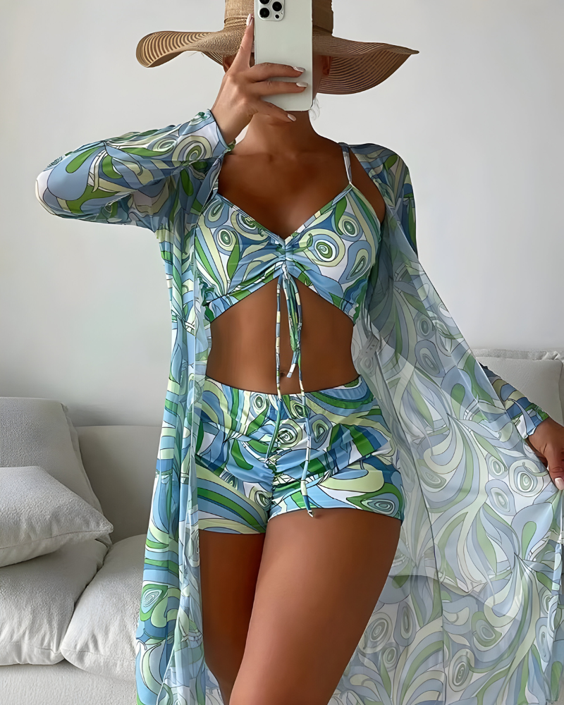 FLORINE – ENSEMBLE BIKINI TROIS PIÈCES ÉLÉGANT