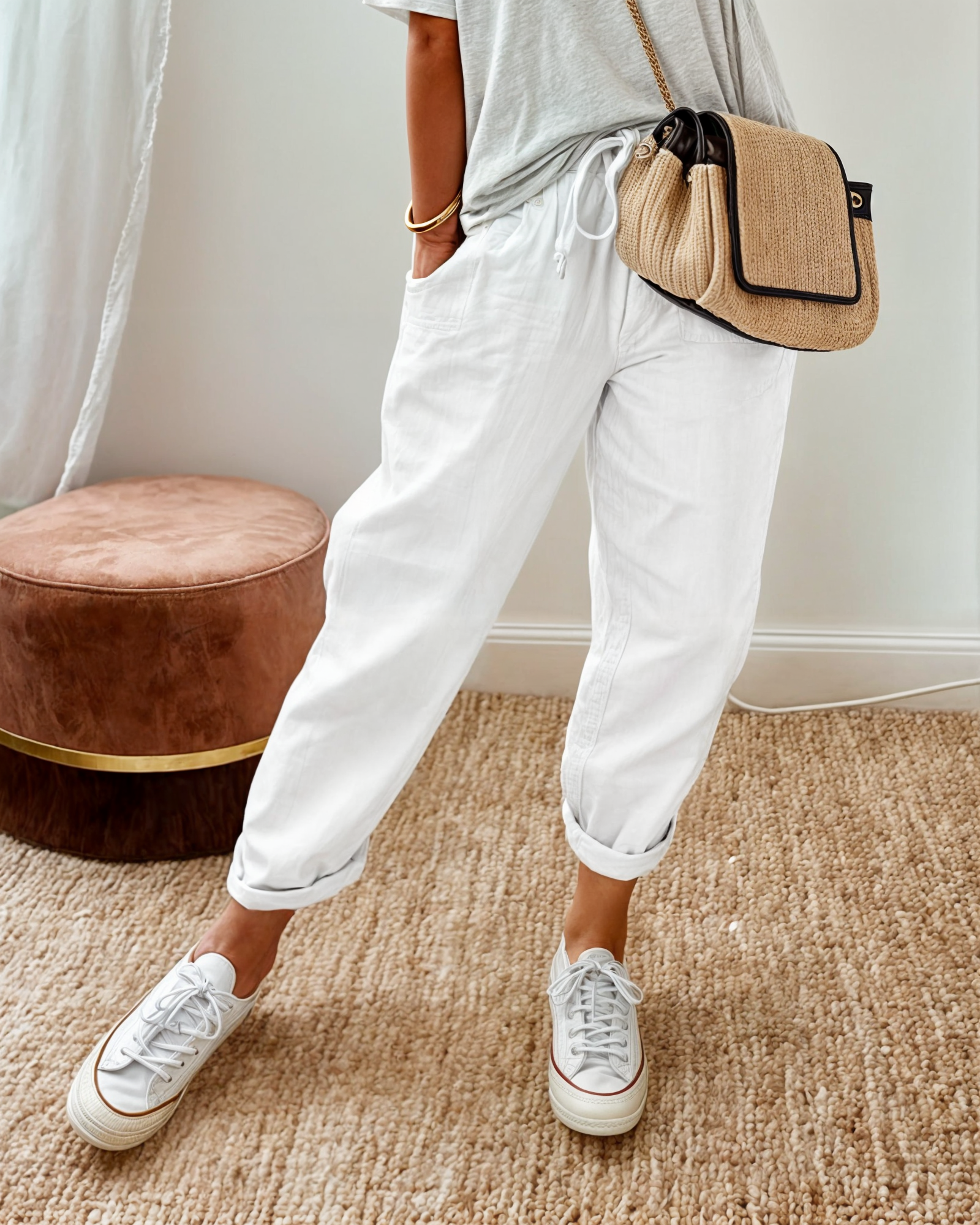ELIANE - PANTALON CLASSIQUE EN LIN