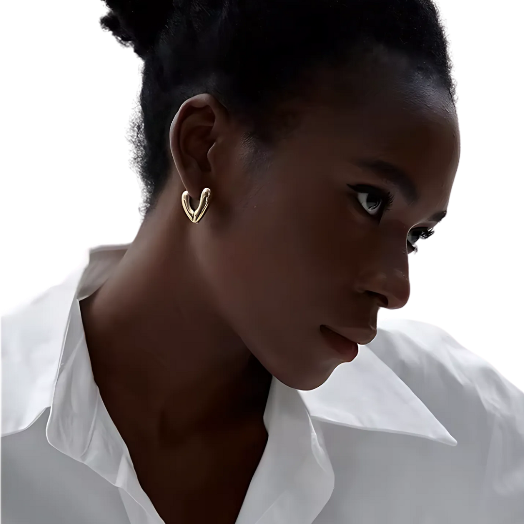 LUCIE – BOUCLES D'OREILLES EN FORME DE CŒUR