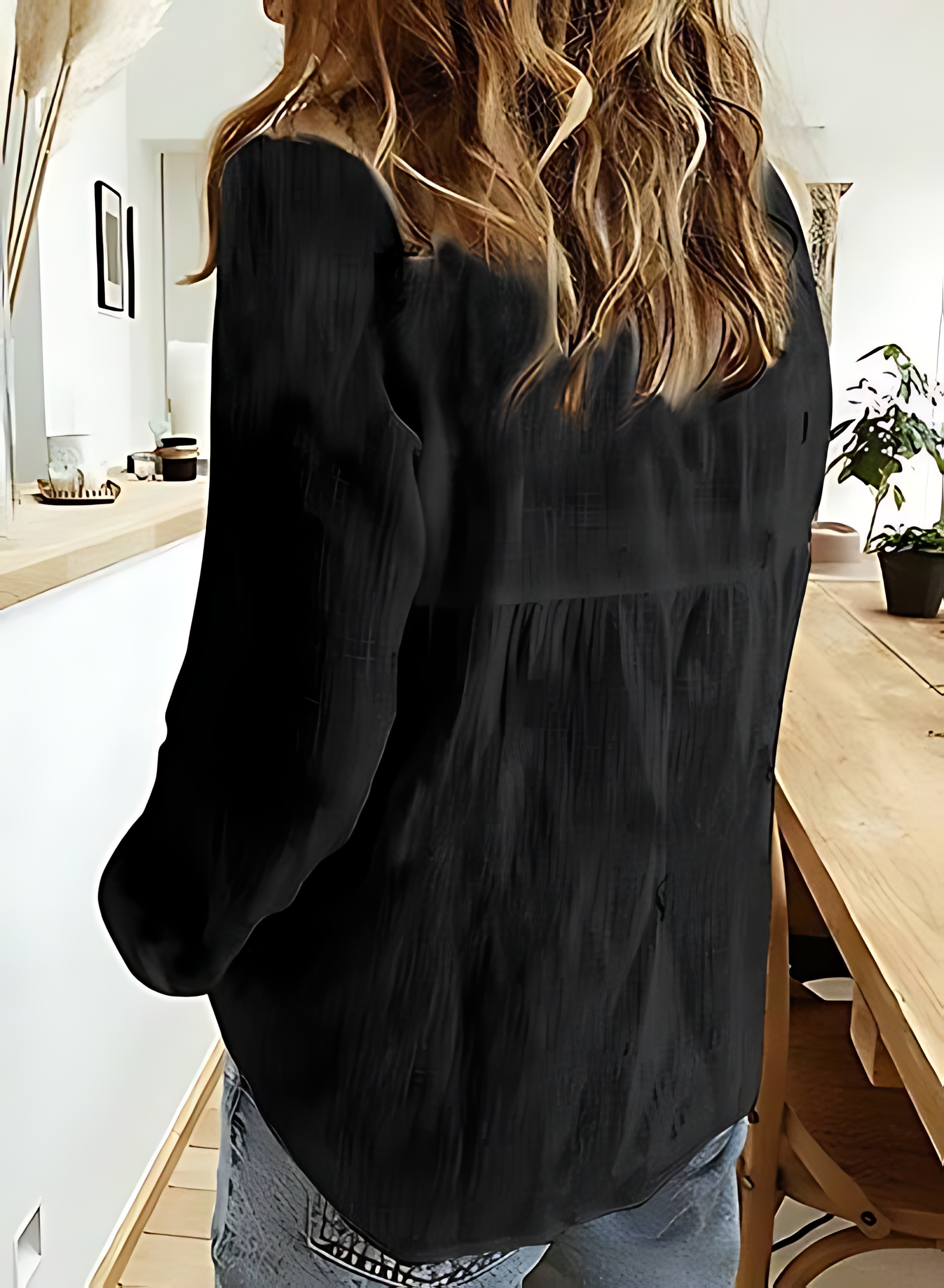 DELPHINA – BLOUSE LONGUE À MANCHES LONGUES
