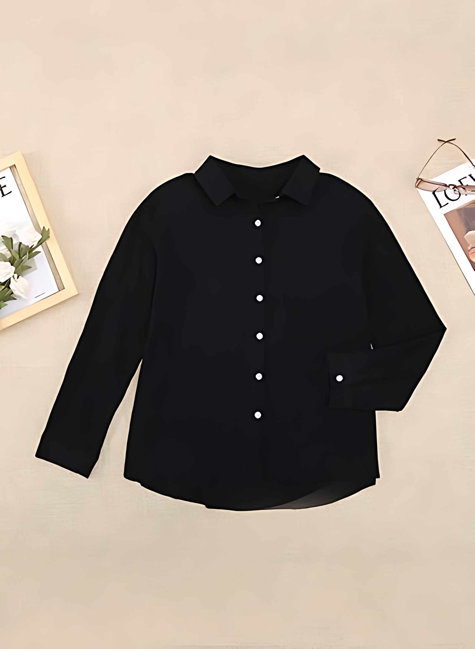 DELPHINA – BLOUSE LONGUE À MANCHES LONGUES