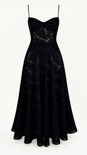 AMBRE – ROBE LONGUE EN DENTELLE FLEURIE