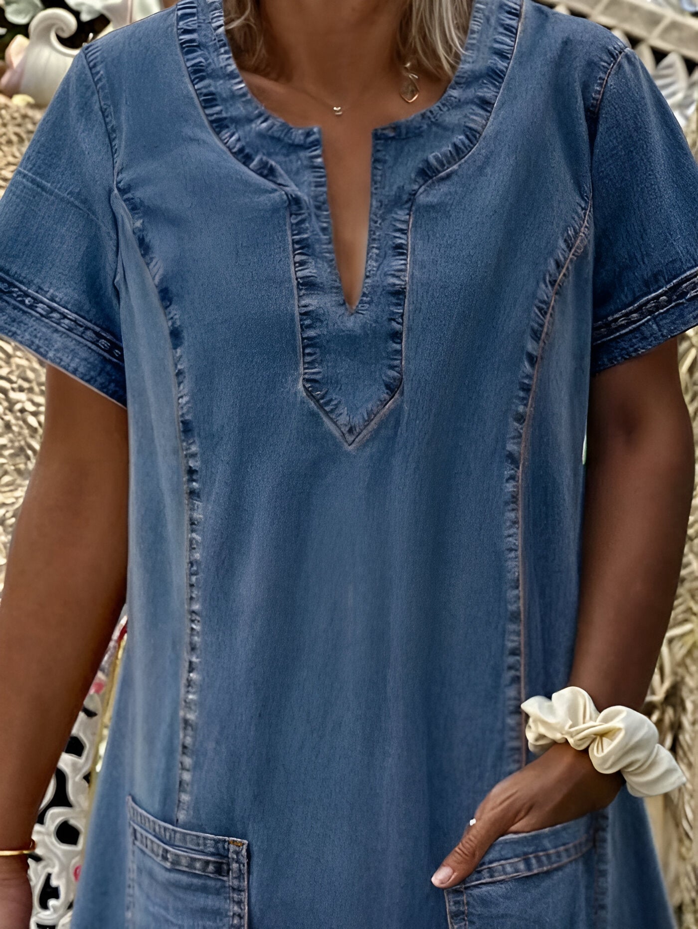 CYRIELLE – ROBE EN JEAN COUPE AMPLE