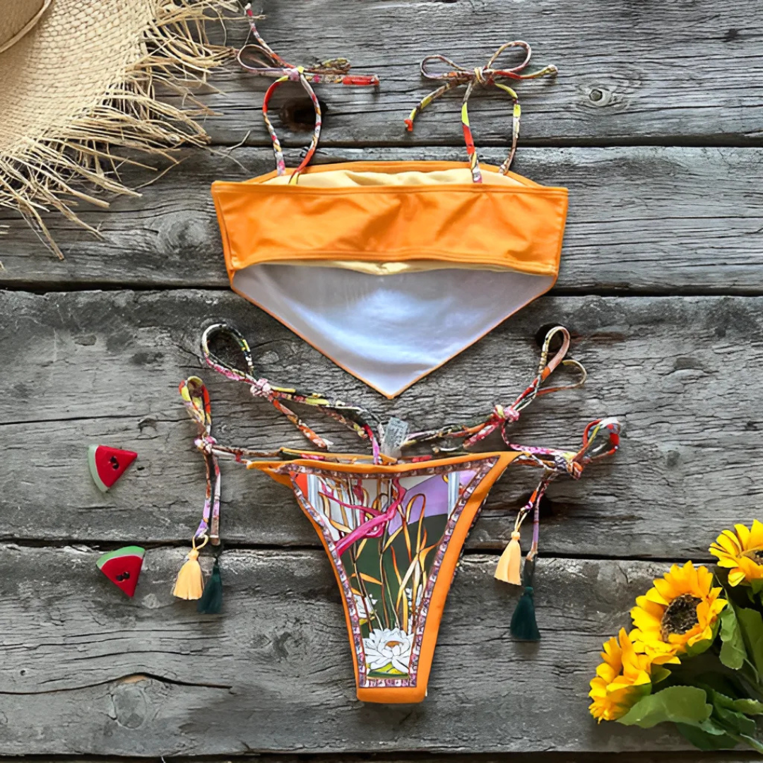 LOU - BIKINI MODERNE À FLEURS