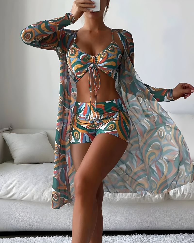 FLORINE – ENSEMBLE BIKINI TROIS PIÈCES ÉLÉGANT