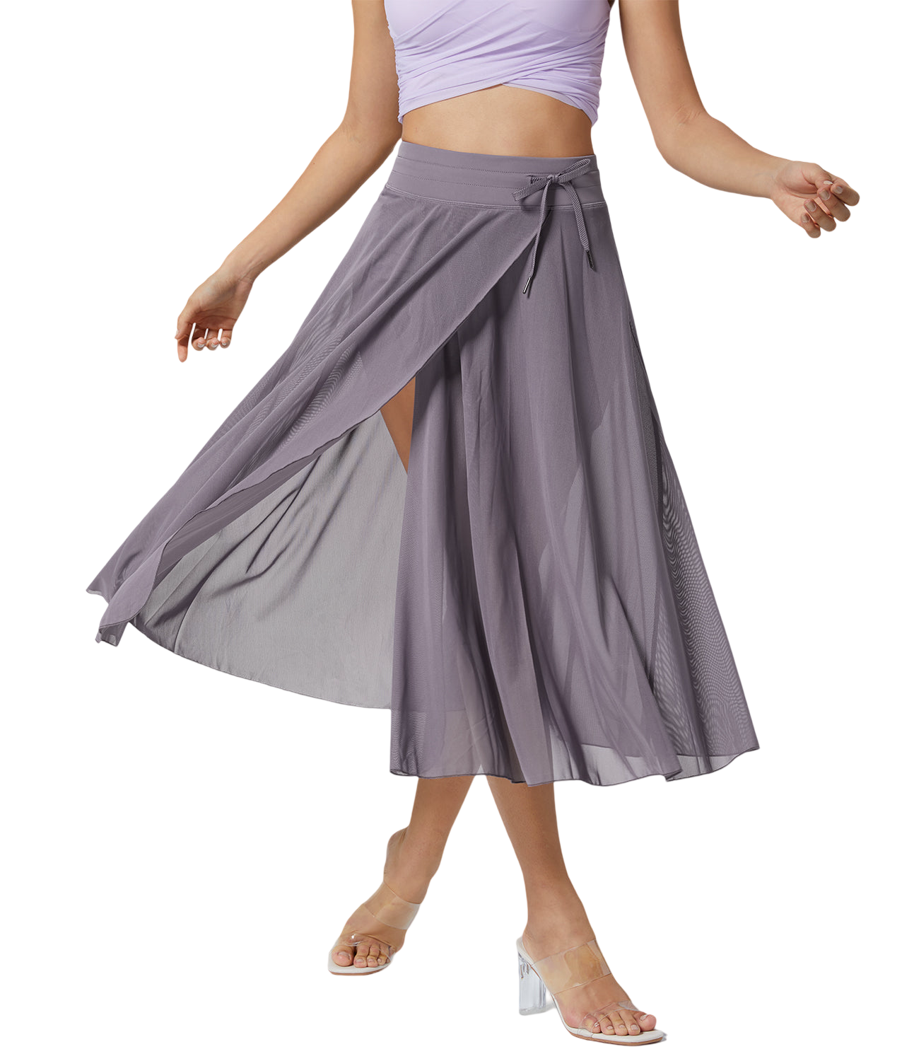 Jupe taille haute 2 en 1