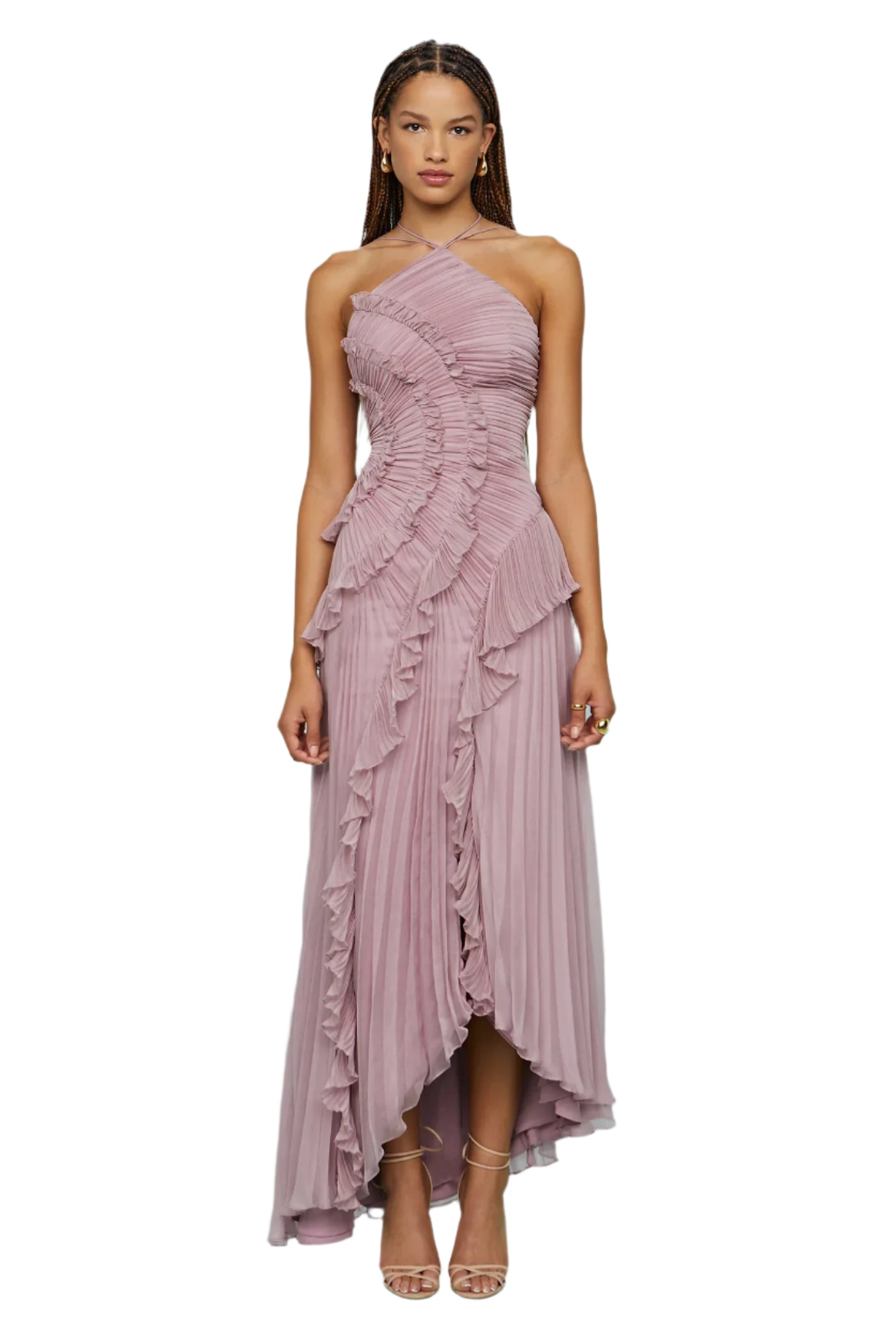 PIERRETTE – ROBE LONGUE ÉLÉGANTE À VOLANTS