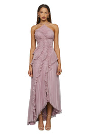 PIERRETTE – ROBE LONGUE ÉLÉGANTE À VOLANTS