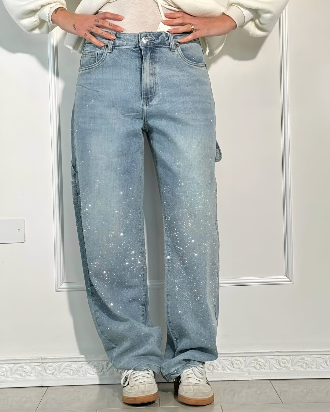 IVETTE - JEAN TENDANCE AVEC STRASS