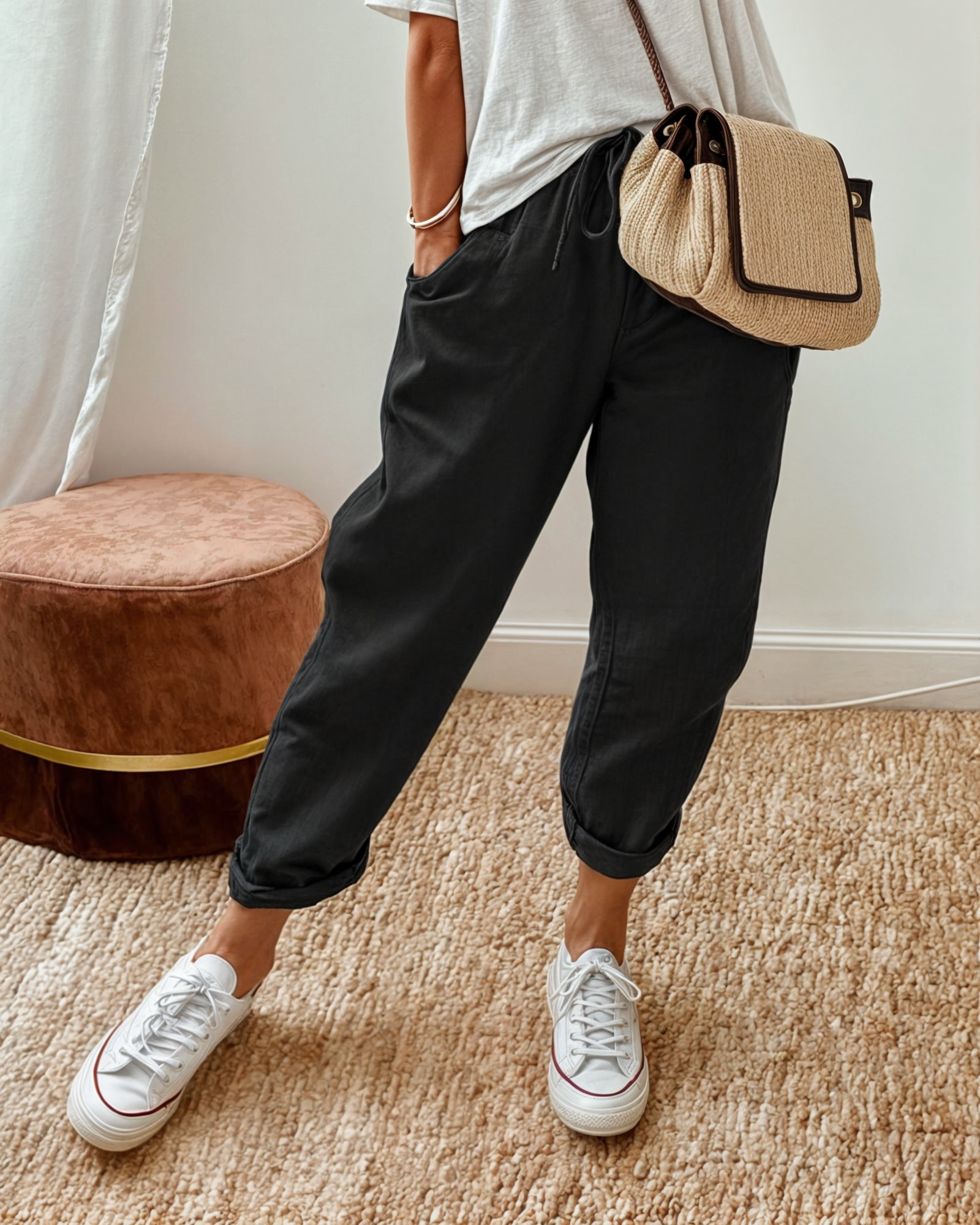 ELIANE - PANTALON CLASSIQUE EN LIN