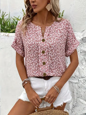 ÉLOANE – BLOUSE TENDANCE À IMPRIMÉ FLEURI