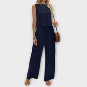 LOUANE – ENSEMBLE TENDANCE DÉBARDEUR ET PANTALON