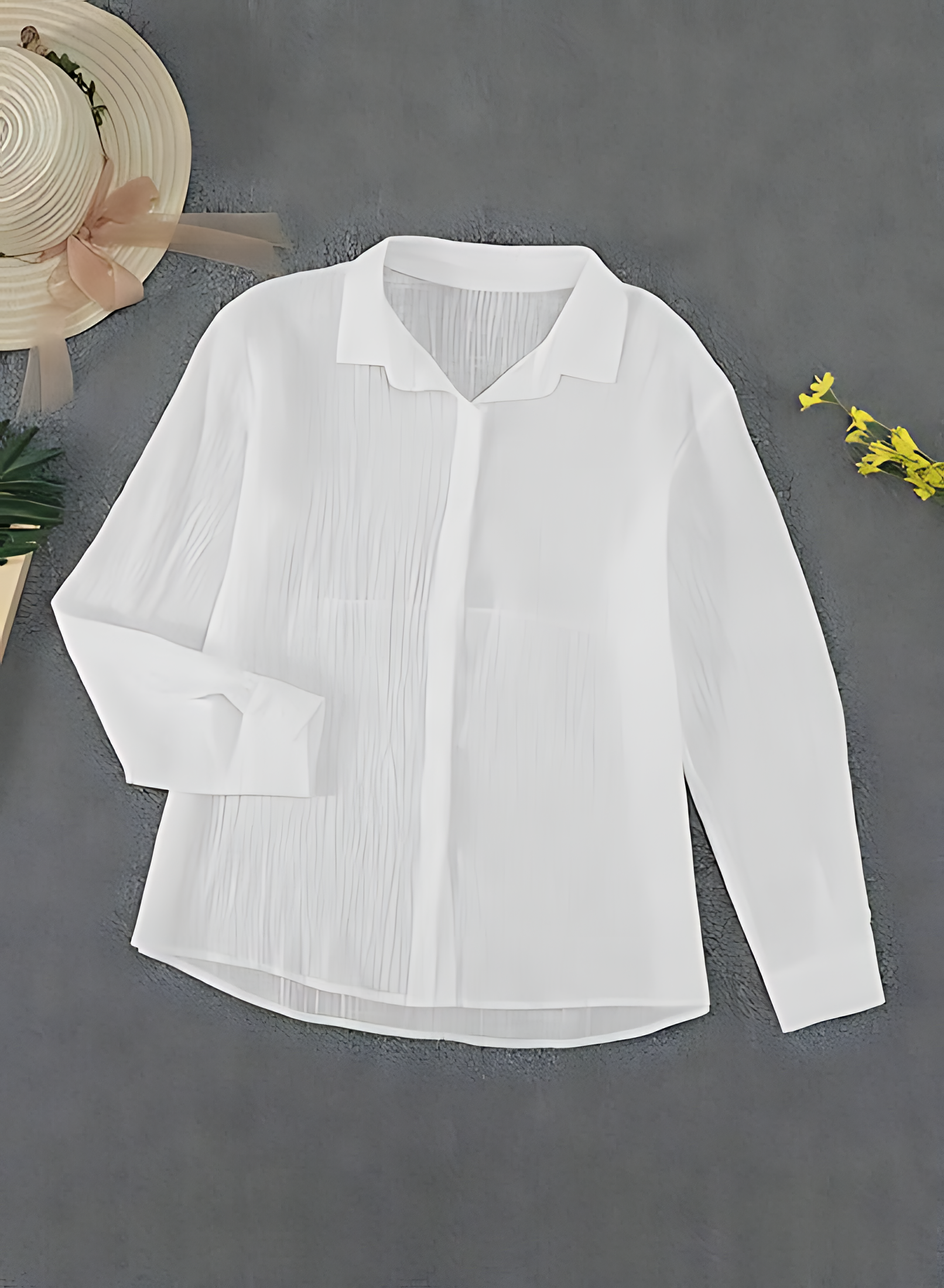 DELPHINA – BLOUSE LONGUE À MANCHES LONGUES