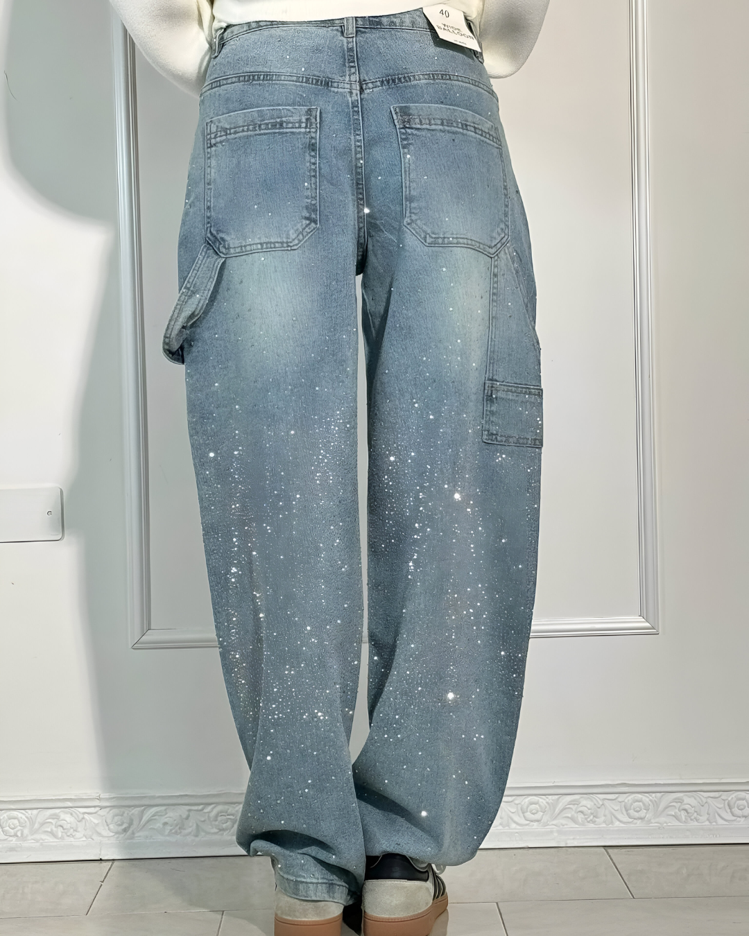 IVETTE - JEAN TENDANCE AVEC STRASS