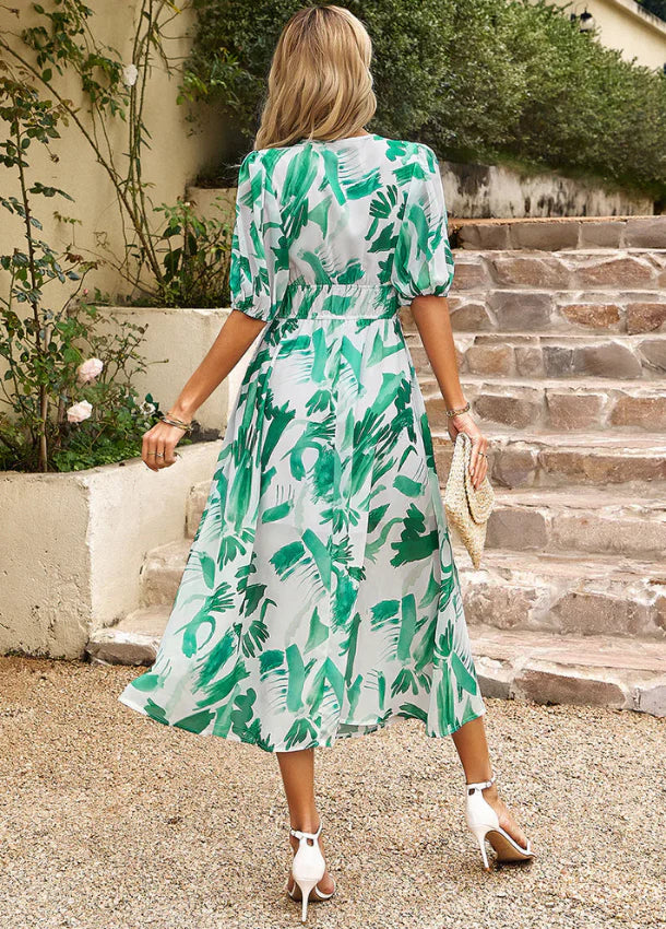 PRISCA – ROBE MIDI FLORALE CLASSIQUE
