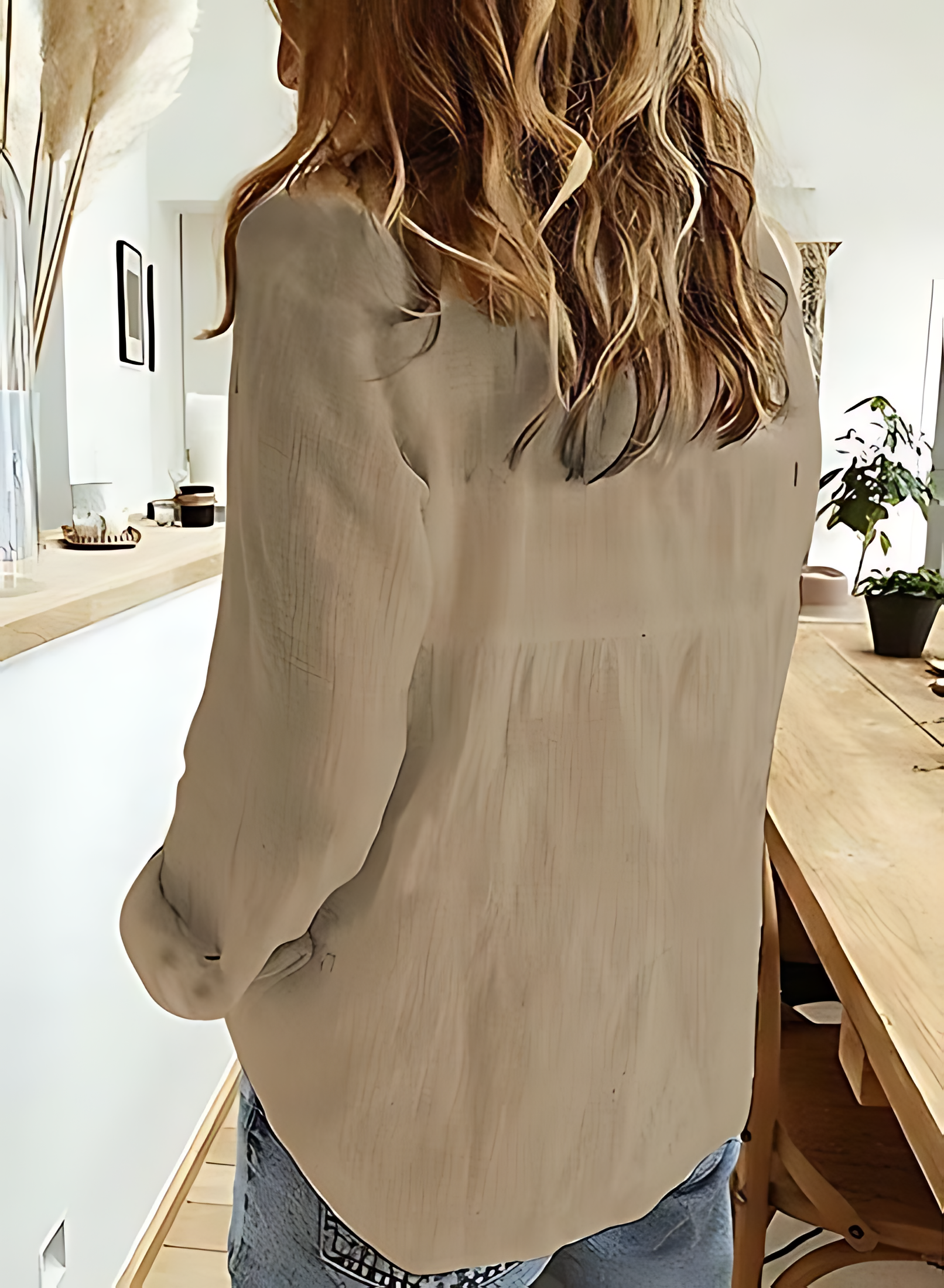 DELPHINA – BLOUSE LONGUE À MANCHES LONGUES