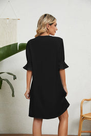 ARIANE – ROBE LUXUEUSE À COL EN V