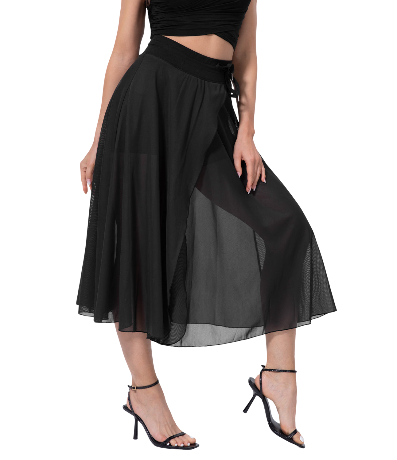 Jupe taille haute 2 en 1