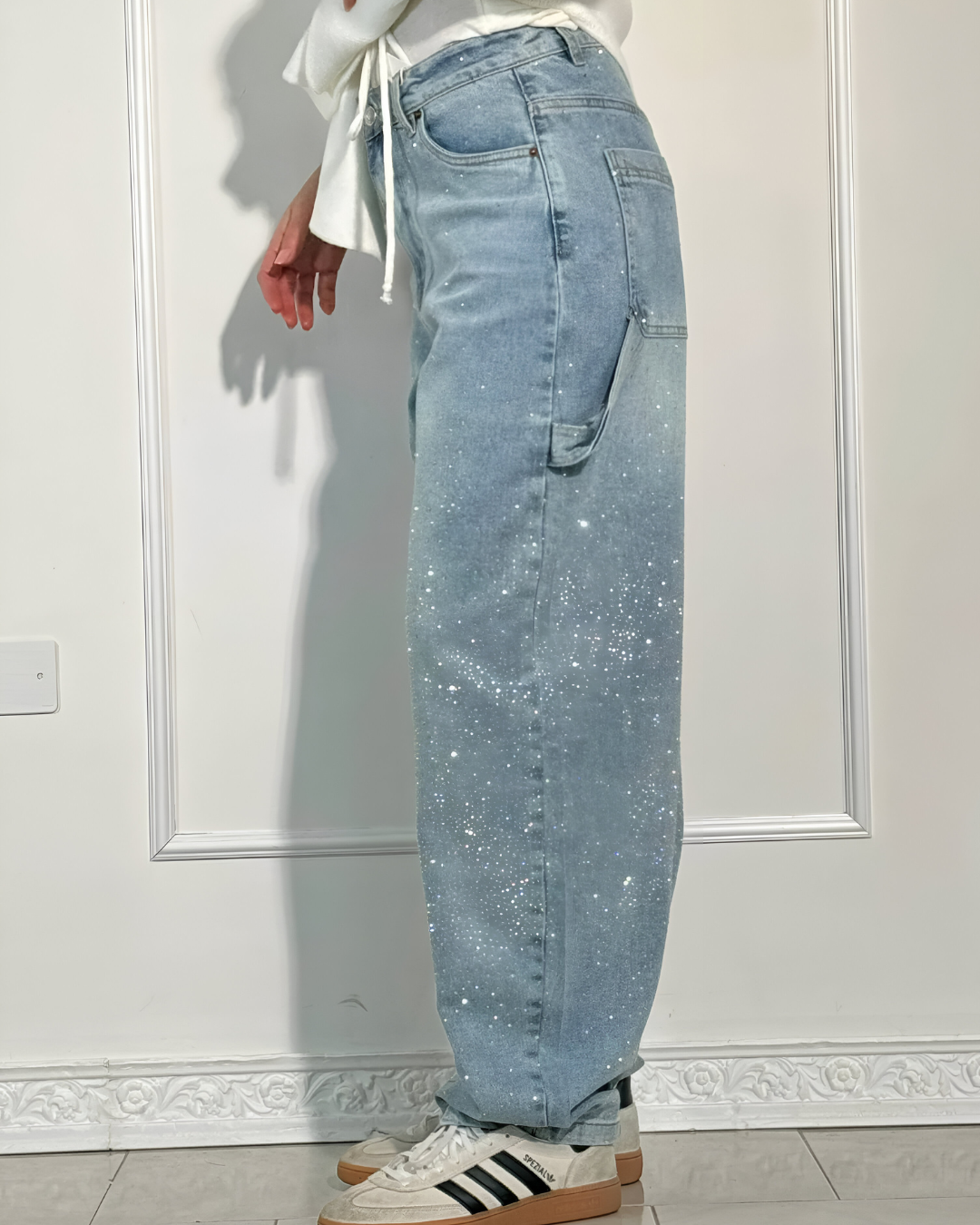 IVETTE - JEAN TENDANCE AVEC STRASS